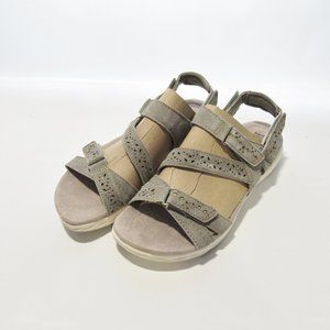 Earth Origins Suede Sport Sandals- Westfield Wendy 10 M  Sage New